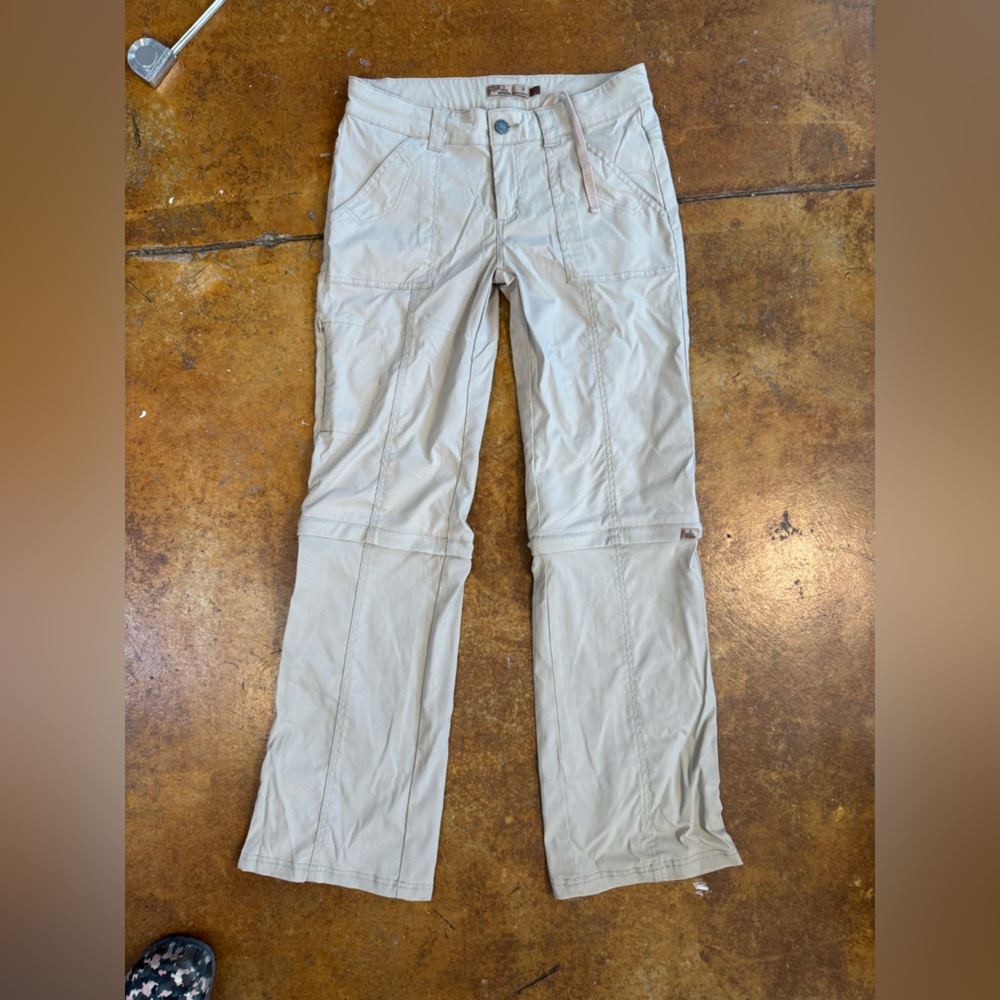 Prana Convertible Pants Monarch Casual Low Rise Camp Hiking Womens 8